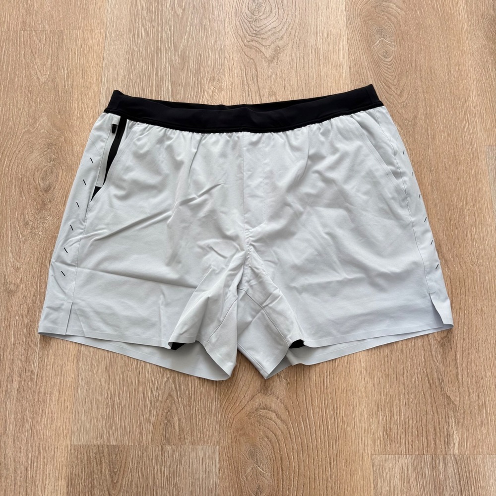 Ten Thousand Interval Short Mens XXL Light Gray Lined Workout Training TTSH002V3